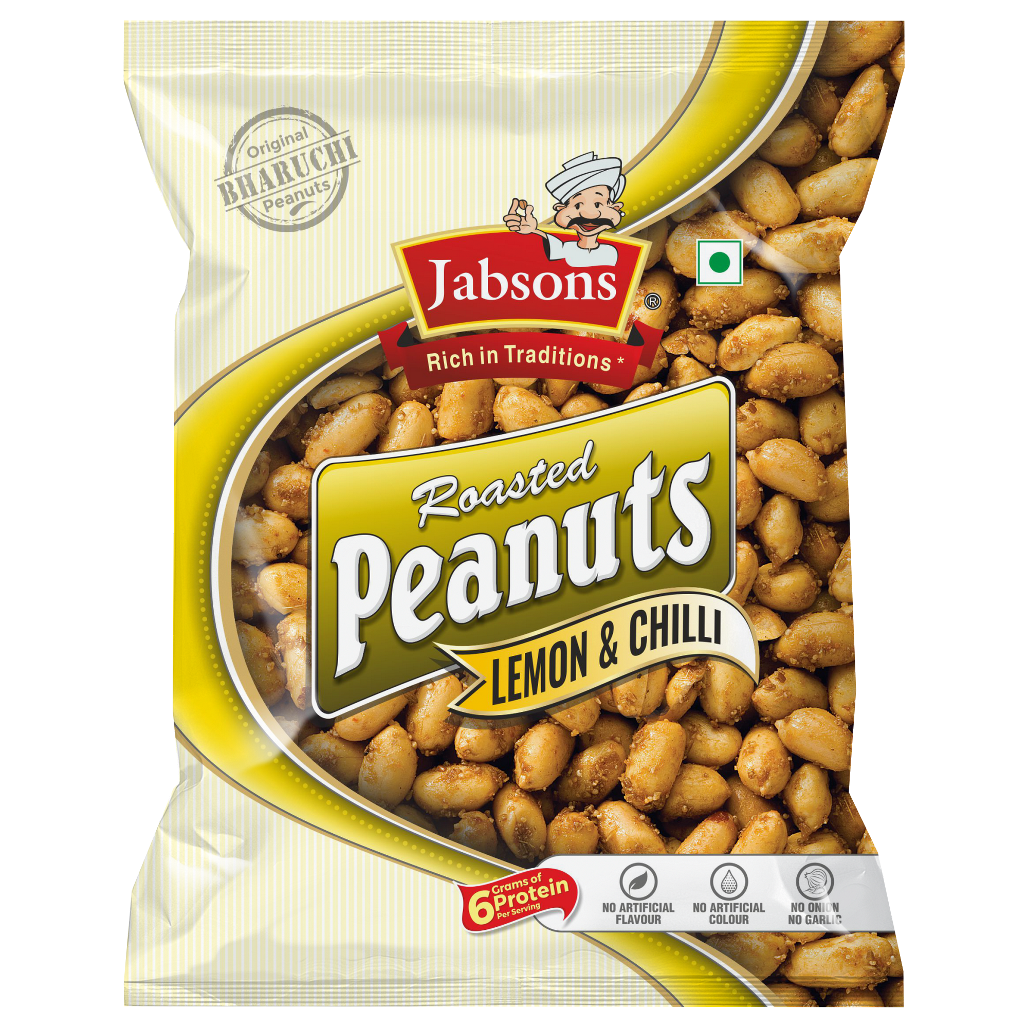 Jabsons Roasted Peanut Lemon & Chilli 140g