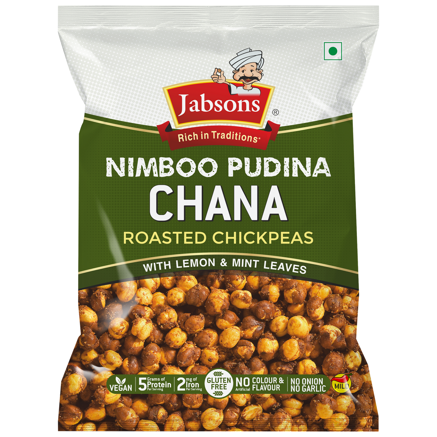 Jabsons Roasted Chana Nimboo Pudina 150g