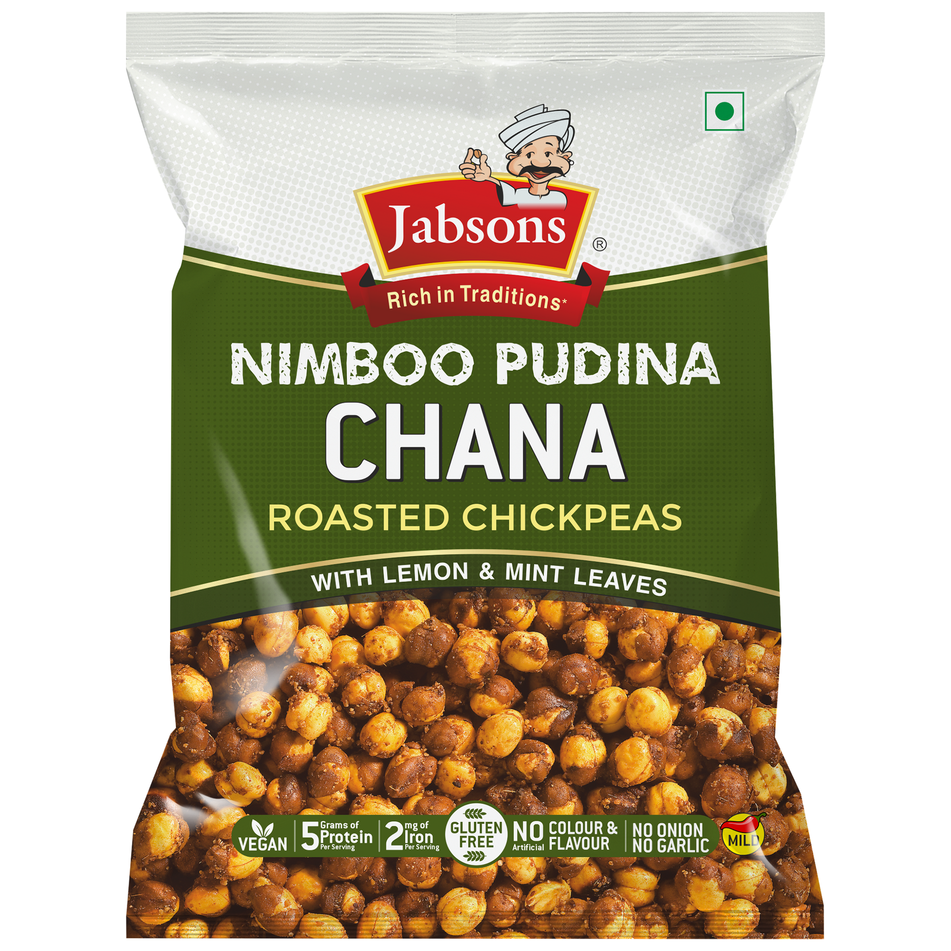 Jabsons Roasted Chana Nimboo Pudina 150g