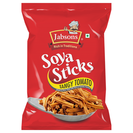 Jabsons Namkeen Soya Stick Tangy Tomato 180g