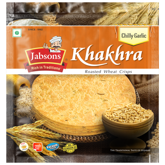 Jabsons Khakhra Chilly Garlic 180g