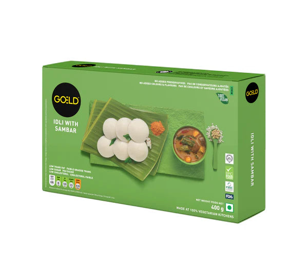 Goeld Frozen Breakfast Range Mini Idli & Sambhar 400g