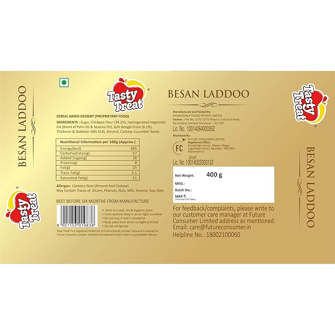 Gur Prasad Frozen Besan Laddoo 400g