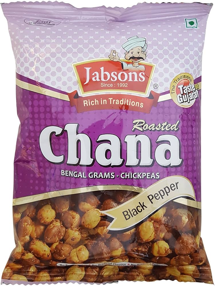 Jabsons Roasted Chana Black Pepper 150g