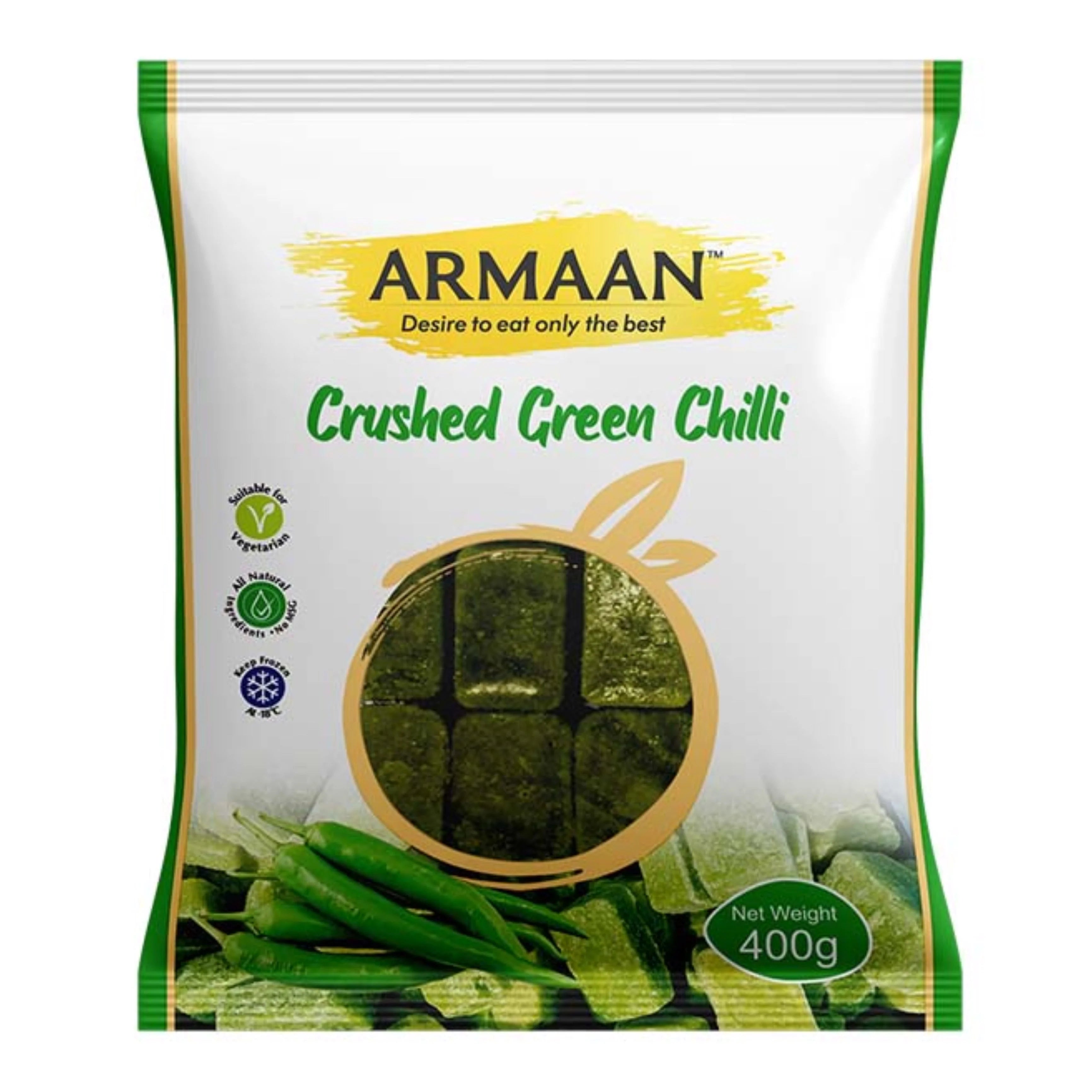 Fav Frozen Green Chilli 400g