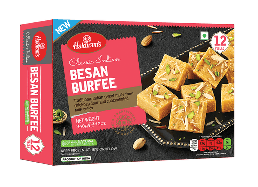 Gur Prasad Frozen Besan Burfi 340g