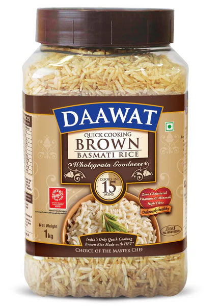 Daawat Brown Basmati Rice 1kg