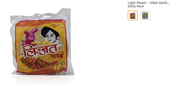 Lijjat Papad Garlic 200g