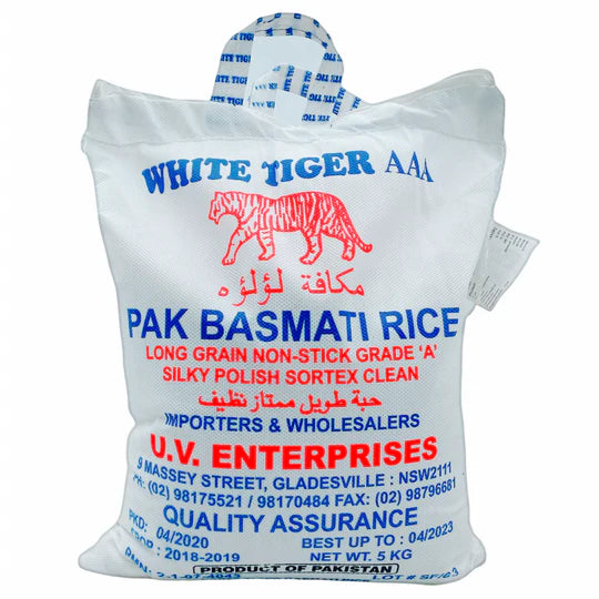 White Tiger Basmati Rice 20Kg