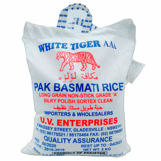 White Tiger Basmati Rice 20Kg